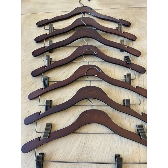 7 Lilly Pulitzer Clothes Hangers brown clip pants shorts dress skirt RARE lot 7 - Picture 9 of 10